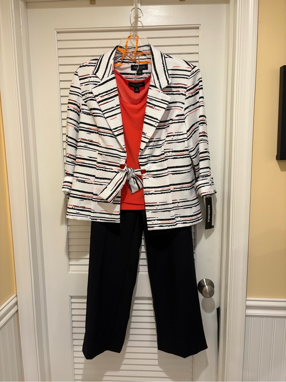 Brand Perceptions New York Three Piece Jacket, Pants, and Shirt Size 14